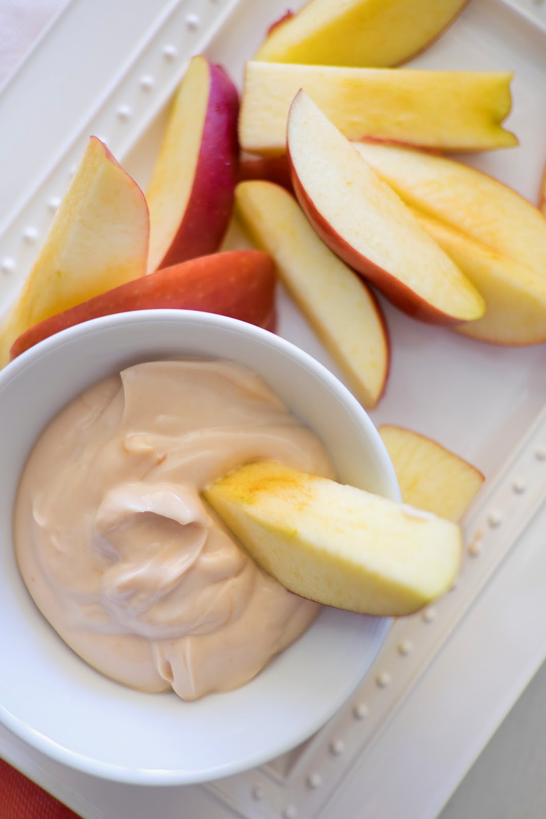 Domestic Fashionista Salted Caramel Greek Yogurt Apple Dip