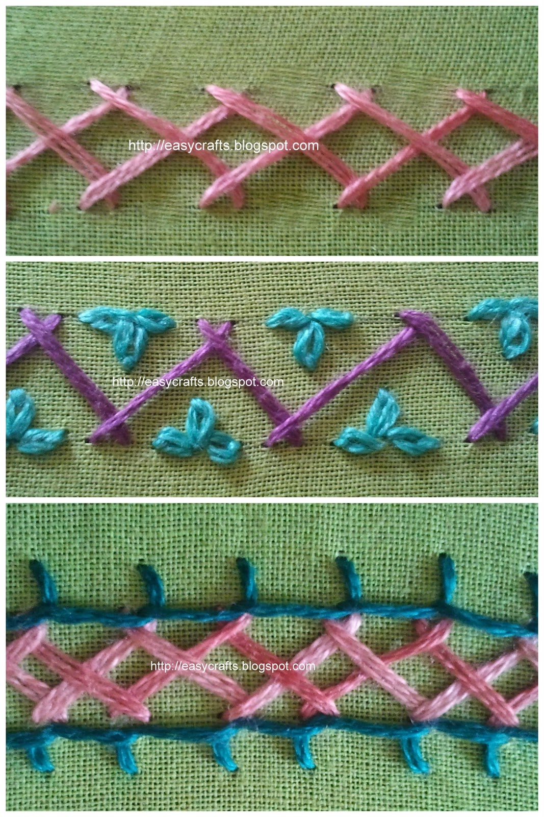 Easy Crafts Explore your creativity Herringbone stitch tutorial and