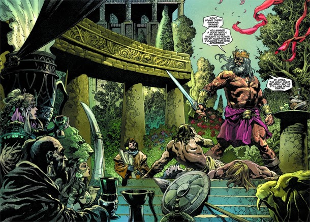 Paginas del "Conan Rey: El Fenix en la Espada" de Timothy Truman y Tomàs Giorello