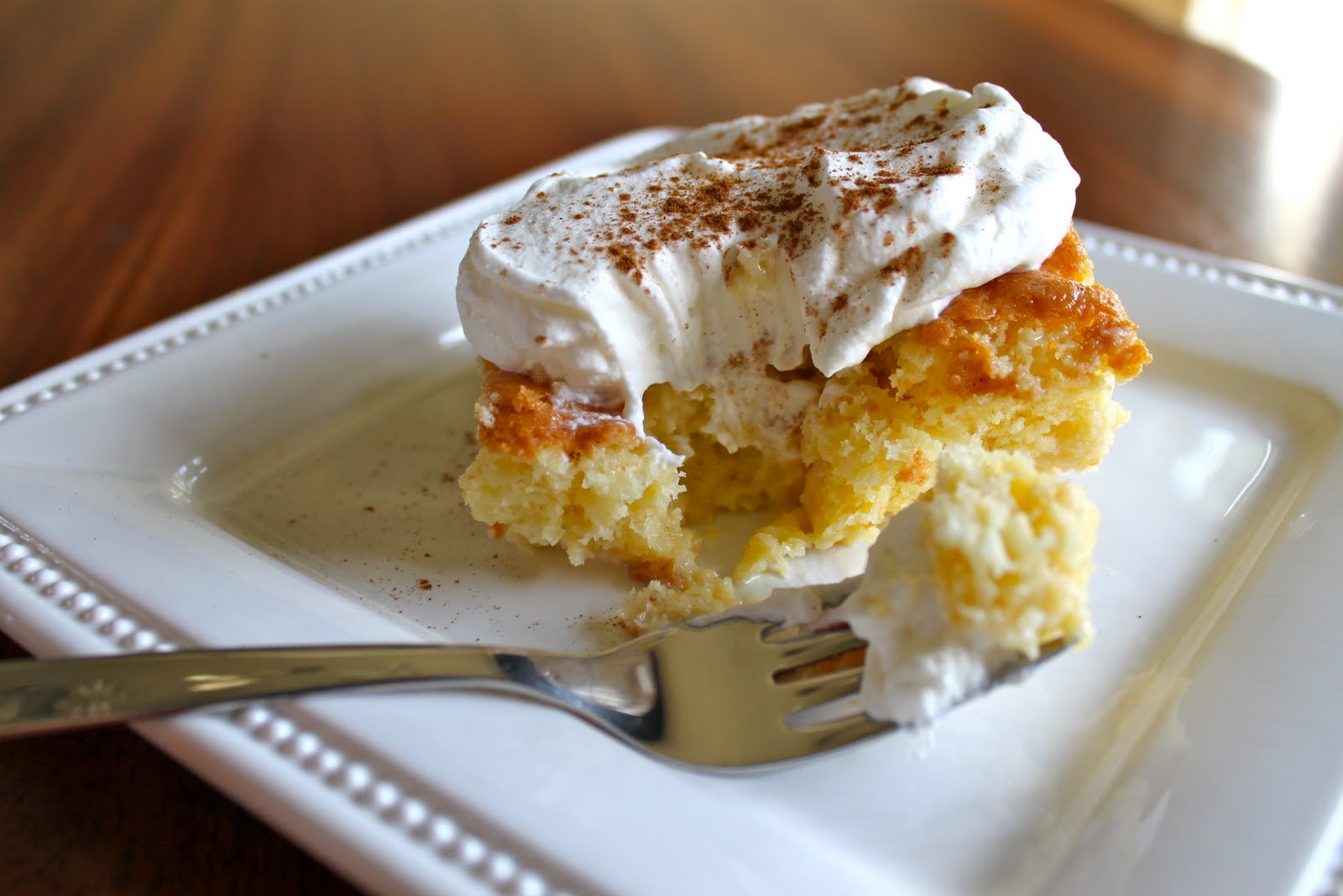 Cafe Coco Tres Leches Cake with Chantilly Cream