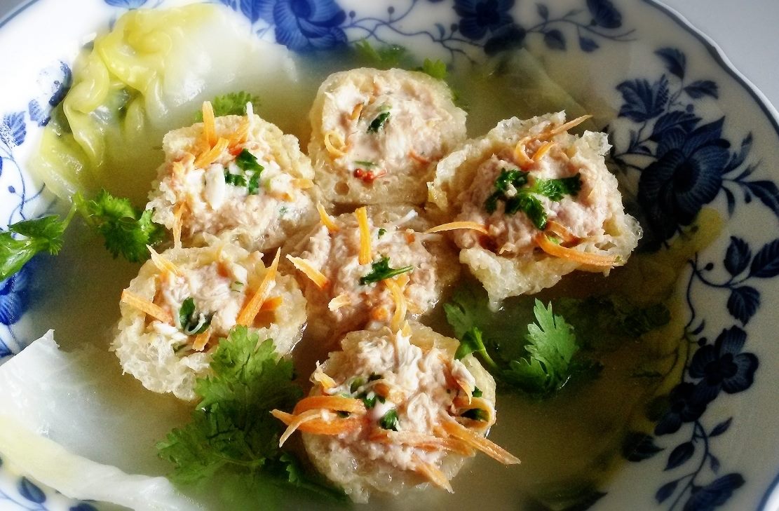 Fish Maw Stuffed With Crab Meat Soup by Florence Neo