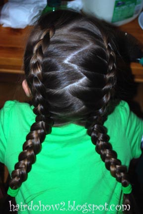 Hairdo How,to Lesson 64 Dutch Braids with Zigzag Part