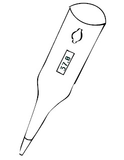 Free Thermometer Coloring Pages