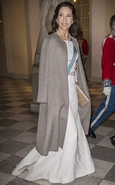 Queen Margarethe, Crown Prince Frederik and Crown Princess Mary of Denmark attend the new year reception at Christiansborg Palace in Copenhagen, Denmark