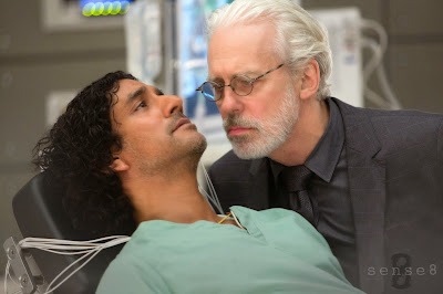 Naveen Andrews and Terrence Mann in Sense8