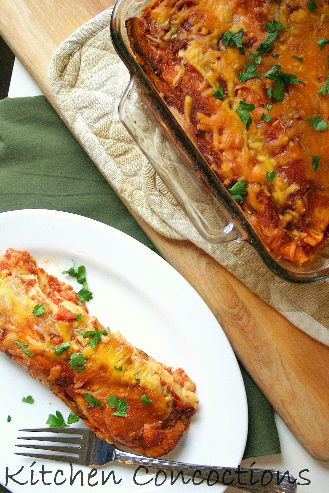 Smokey Turkey Enchiladas Kitchen Concoctions