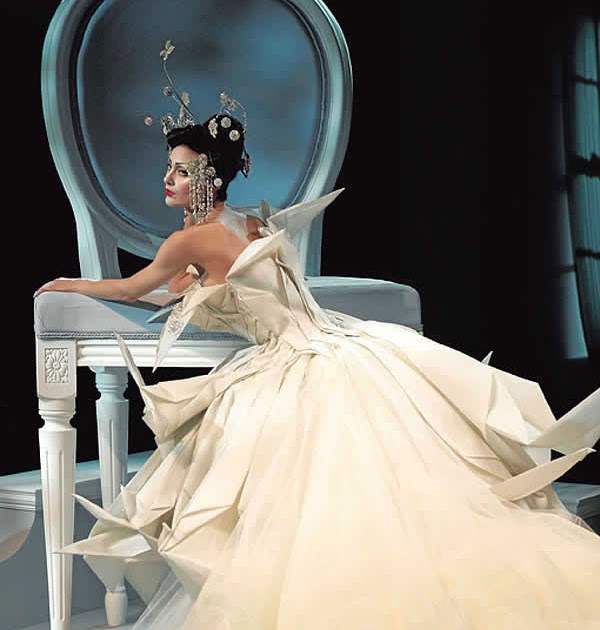 Galliano Dior White Haute Couture Gown John Galliano Dior Bella