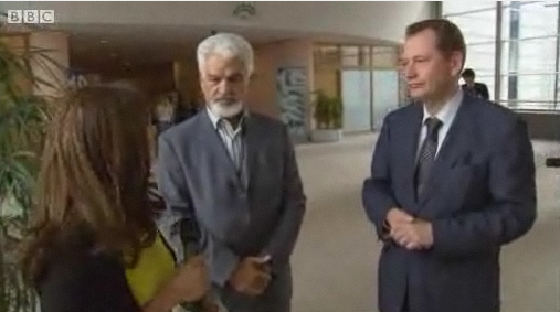 Screengrab from the BBC Record Europe programme
