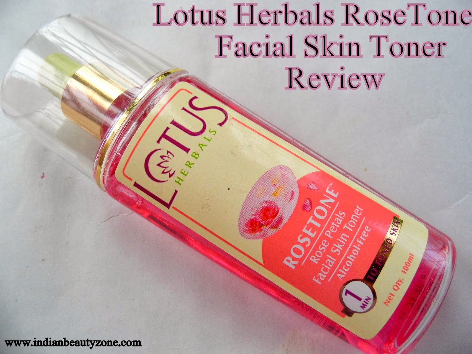 Indian Beauty Zone Lotus Herbals RoseTone Facial Skin Toner Review