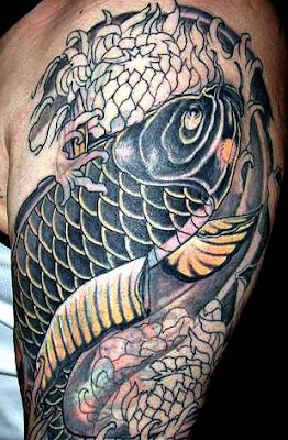 Koi fish tattoo design for men