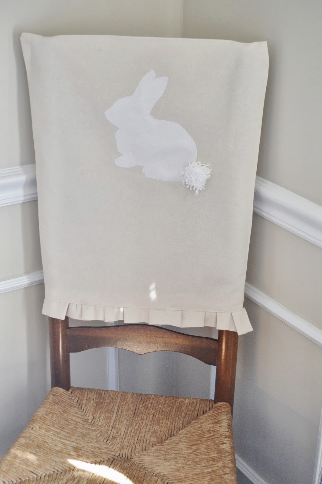 Blue Ribbon Kitchen ADORABLE BUNNY CHAIR COVERS FOR EASTER