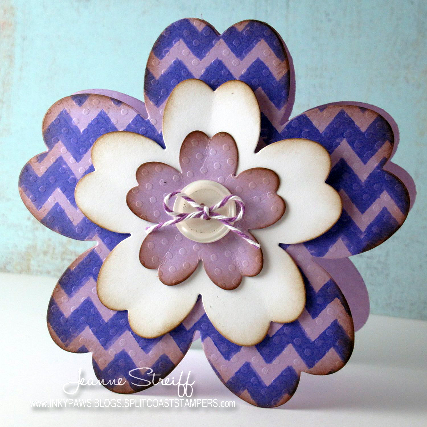 Sizzix Die Cutting Inspiration and Tips Framelits Flower Card