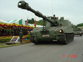 Fuerzas armadas del Reino de Tailandia M-109A5+Thailandes