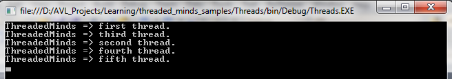 How to create threads in C# ?