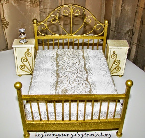 Keyfim Minyatür Pirinç yatak odası takımı