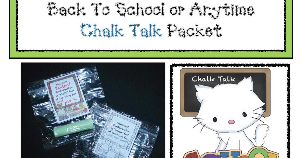 Classroom Freebies Chalk Talk Fun