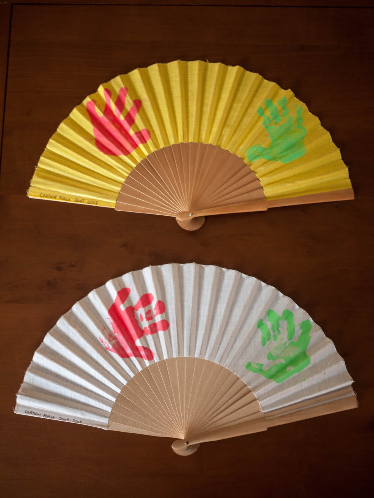 No sin mis hijos: Cómo hacer abanicos pintados con las ...