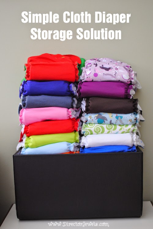 AppleCheeks cloth diapers | Simple Cloth Diaper Storage Solution