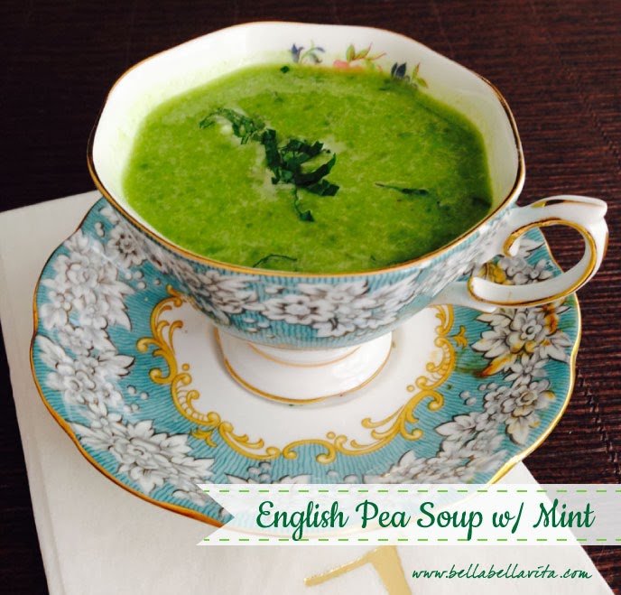 Bella Bella Vita In The Kitchen Fresh English Pea Soup with Mint
