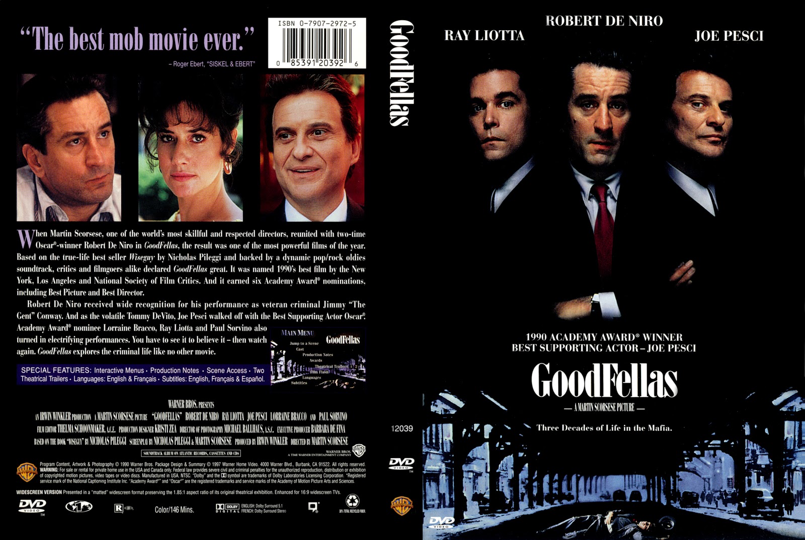 Goodfellas (1990) | Movie Poster and DVD Cover Art