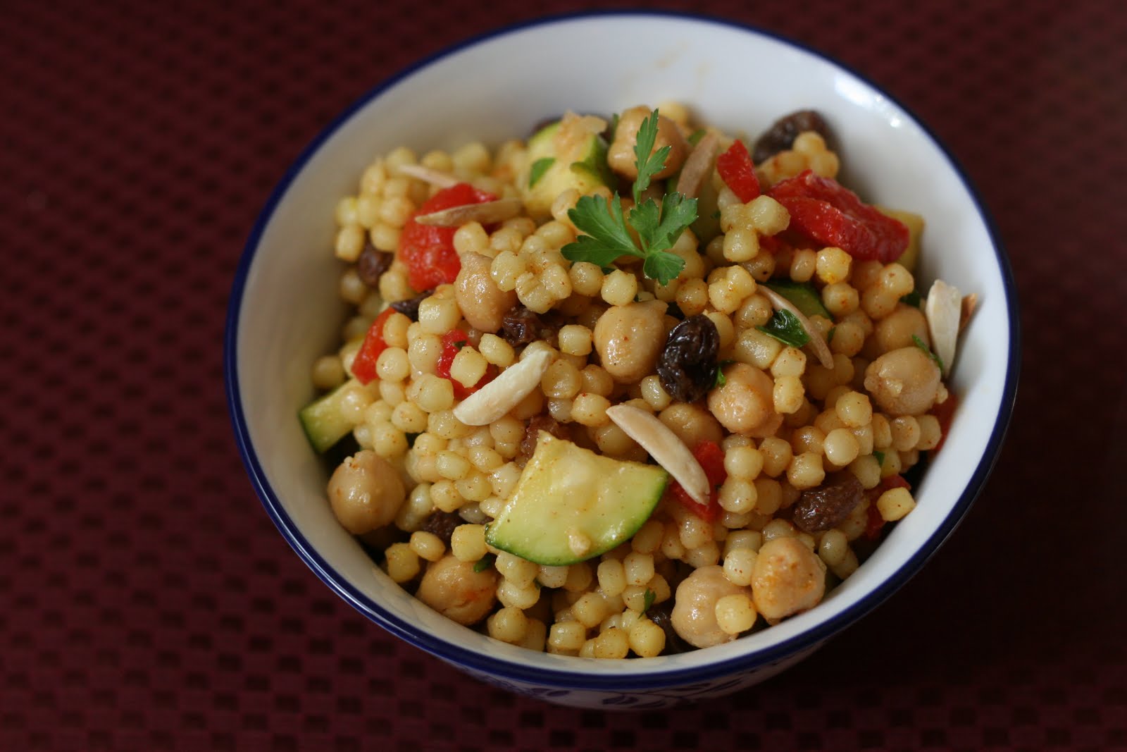 The Ordinary Vegetarian Moroccan Couscous Salad with Saffron and Cinnamon