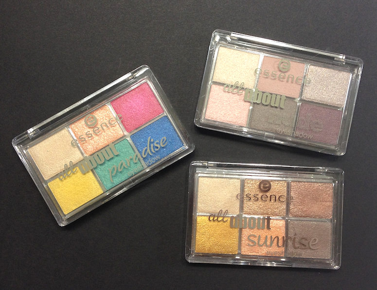 New Essence Palettes: All About Nude, All About Paradise, All about Sunrise