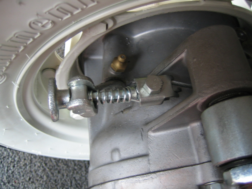 Lambretta Restoration Rear footbrake install and setup