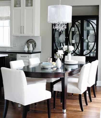 Dining Room Sets Black And White