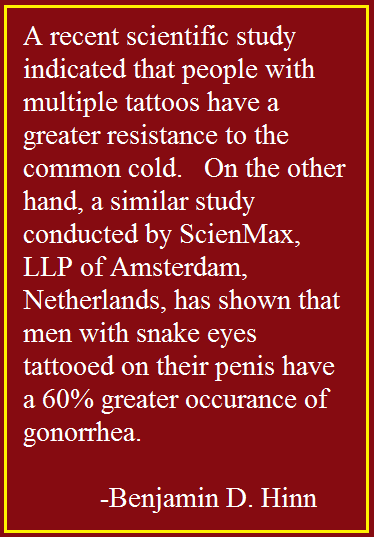 Tattoo Health Benefits