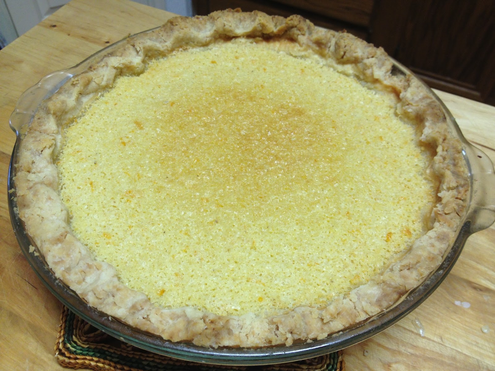 Tracy Cooks in Austin Buttermilk Pie (my altered for me version)