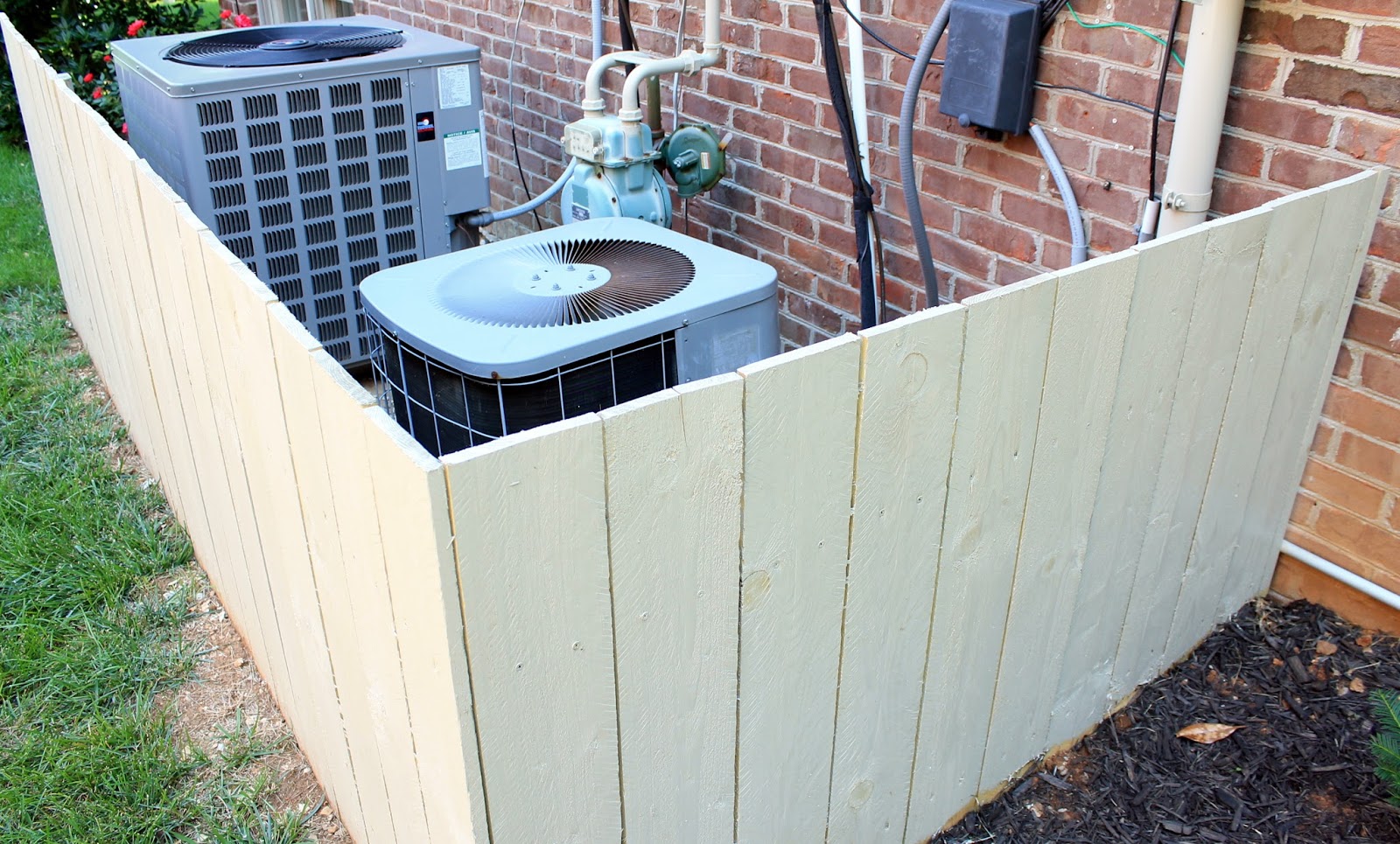 diy fence for ac units