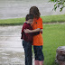 Romantic Kids Love in Rain Wallpapers | Rain Love Pics
