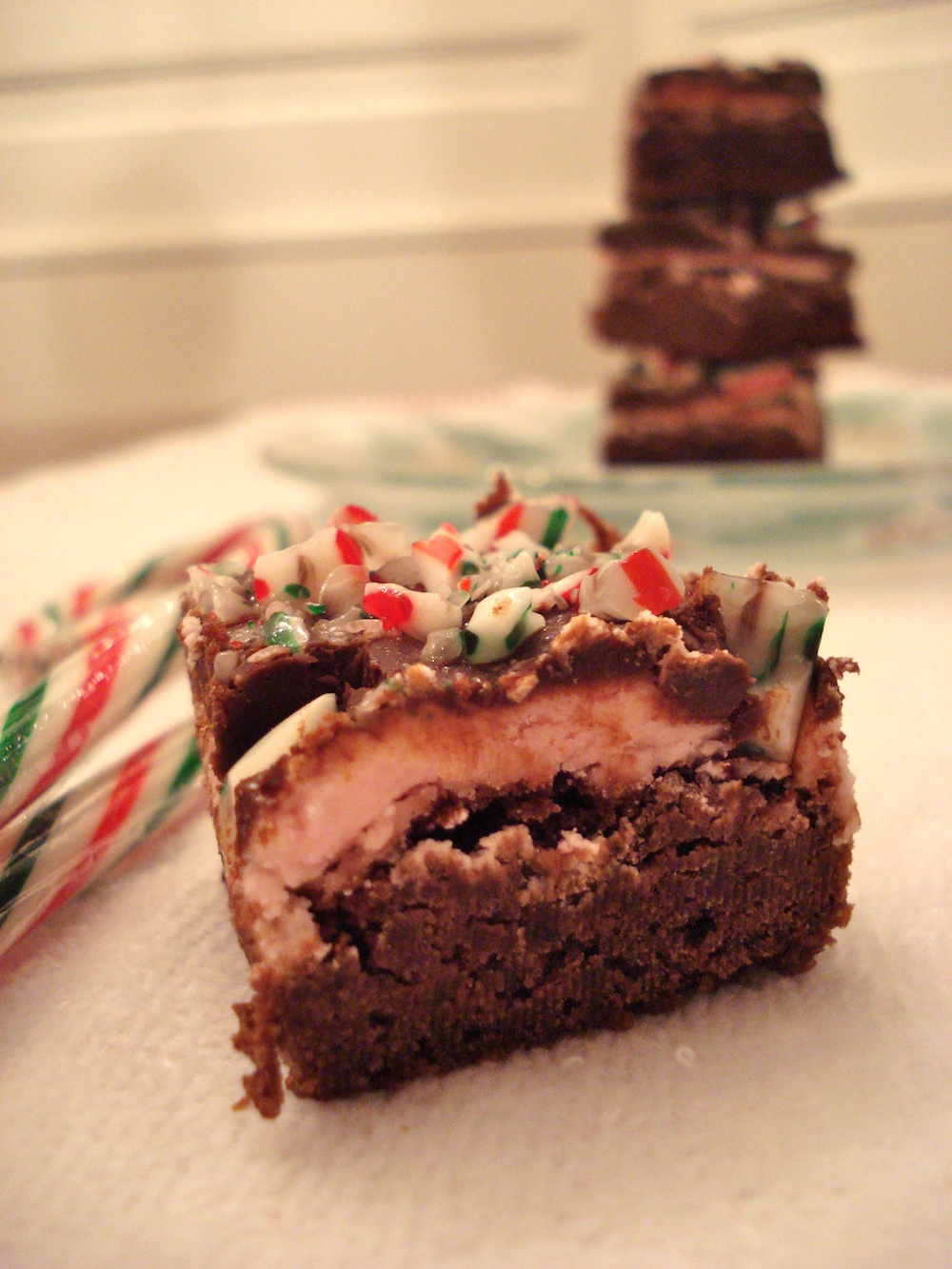 Teenie Baker Candy Cane Brownies