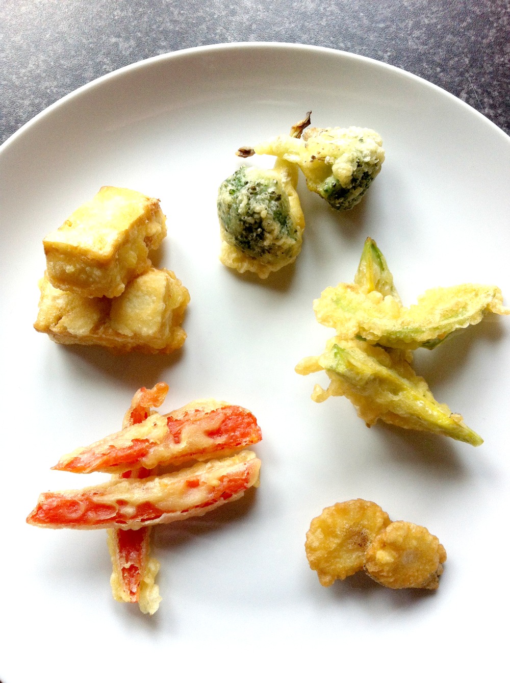 Tempura Vegetables and Tofu
