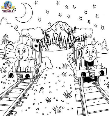 James tank engine Thomas and friends coloring book pages for kids picture printable for free online