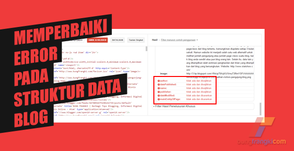 Update: Memperbaiki Error pada Struktur Data Blog Terbaru di Homepage dan Halaman Posting