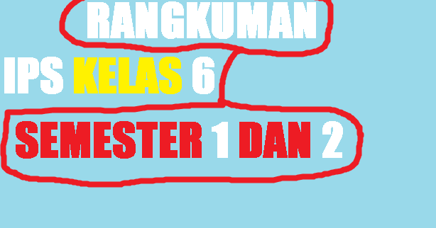 Rangkuman Materi Pelajaran IPS Kelas 6 SD/MI Semester 1/2