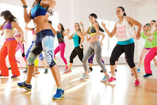 Zumba group exercise fitness class