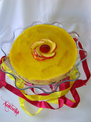 Tarta De Galletas Con Crema De Manzanas 
