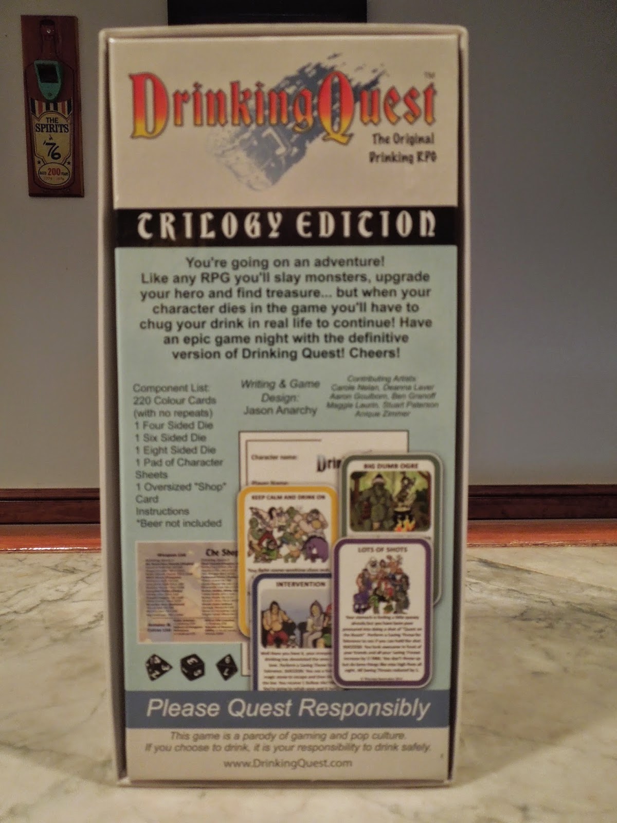 Drinking Quest Trilogy Edition A Board Game A Day