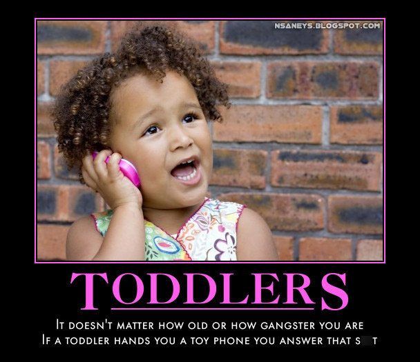 Nsaney'z Posters II: Toddlers: Talking on Toy Phones - SFW Version