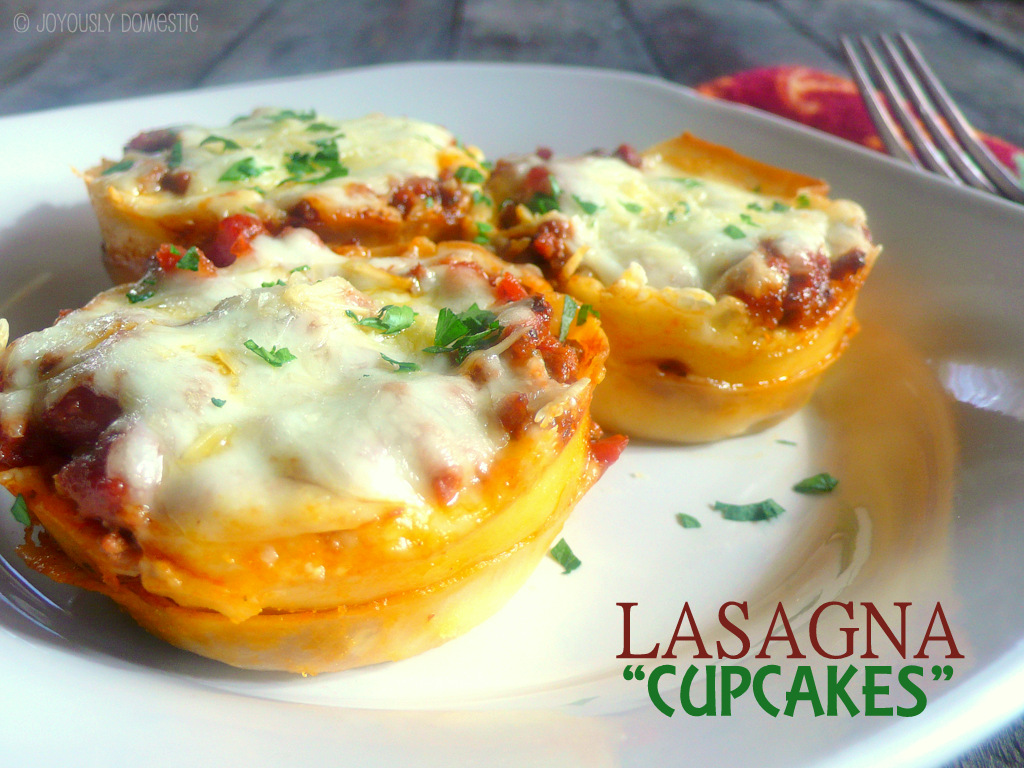 Joyously Domestic Lasagna "Cupcakes"