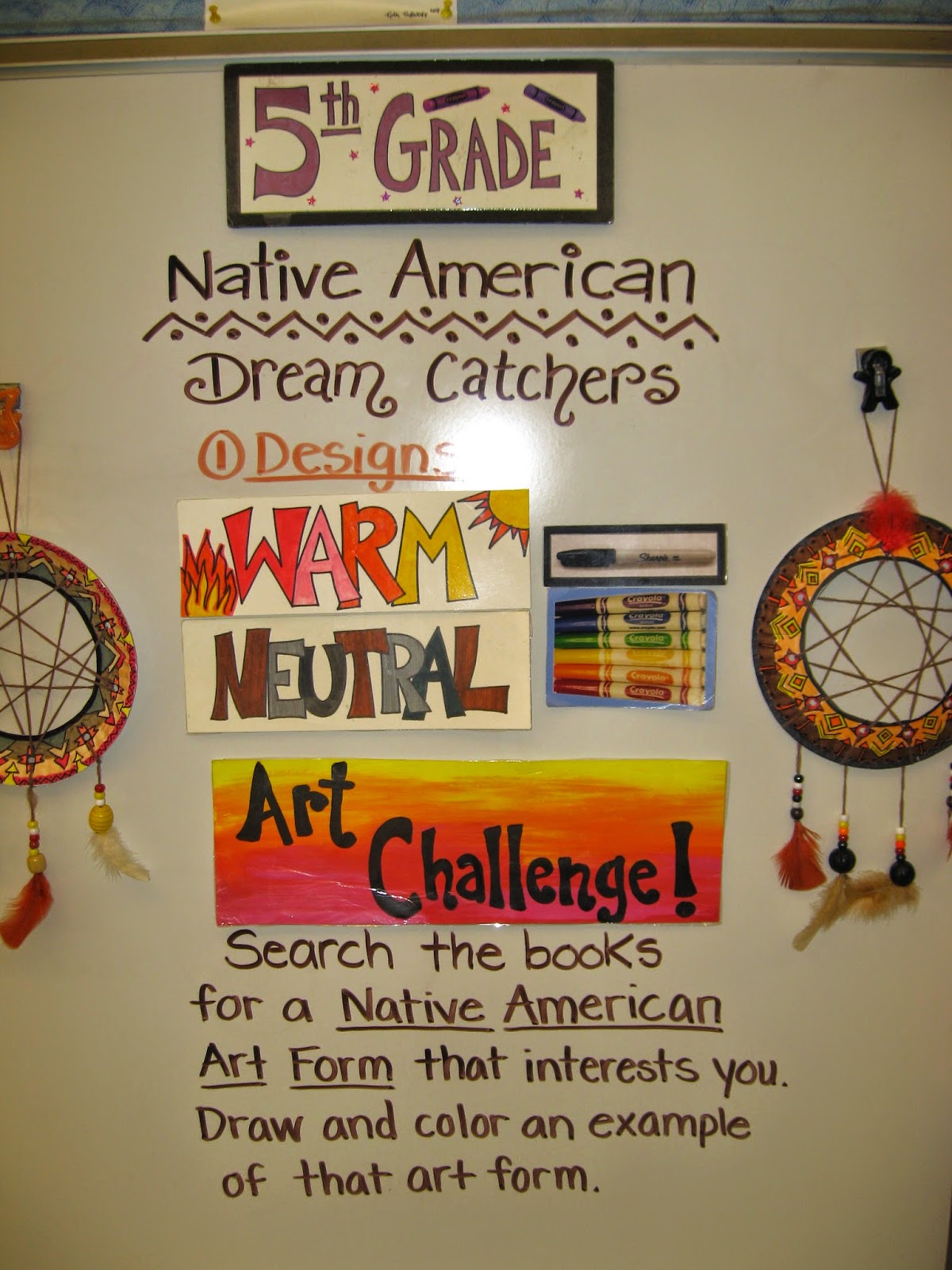 Jamestown Elementary Art Blog 5th Grade Native American Dream Catchers