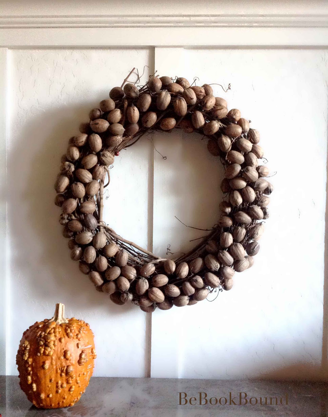 Be Book Bound Alcott Autumn Pecan Wreath