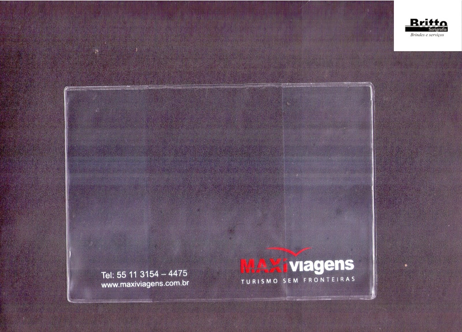 capa passaporte pvc cristal 0.8mm