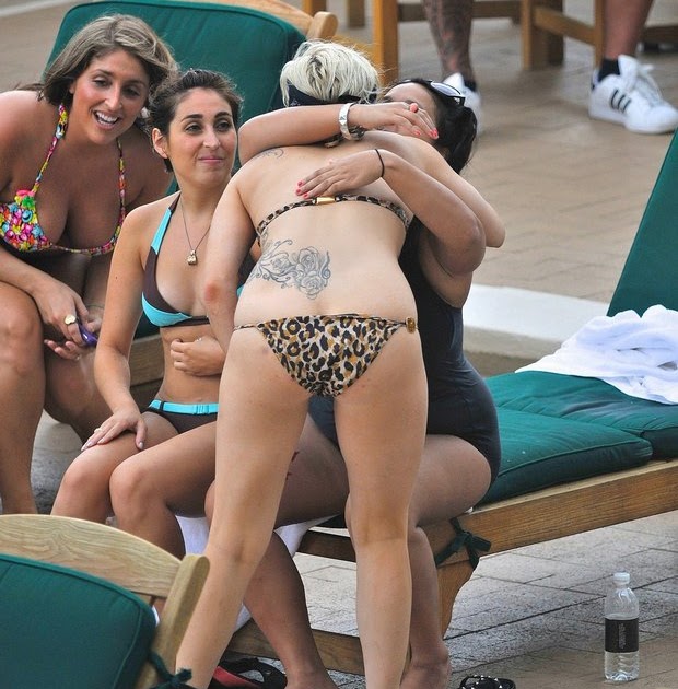 Lady Gaga In Bikini With Her Boyfriend On Beach Inspired by glam rock singe...