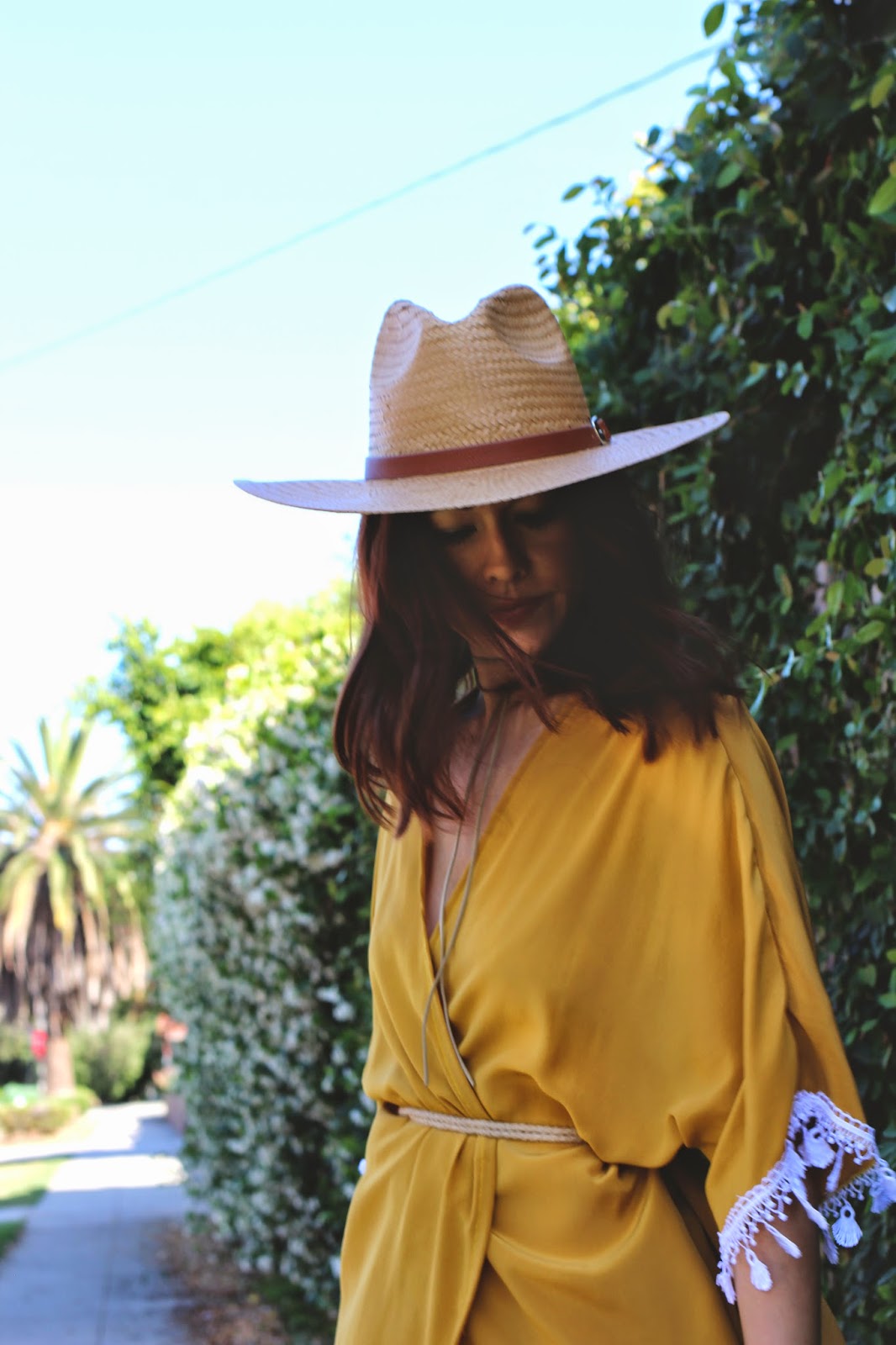 Anything With Studs yellow robe dress