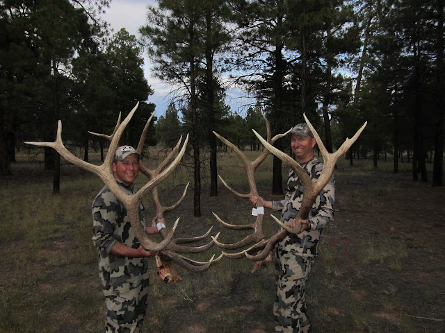 Elk+Hunting+in+Arizona+with+Colburn+and+Scott+Outfitters,+Darr+with+380+bull+on+left+and+Jay+with+354+Bull+on+rt.JPG