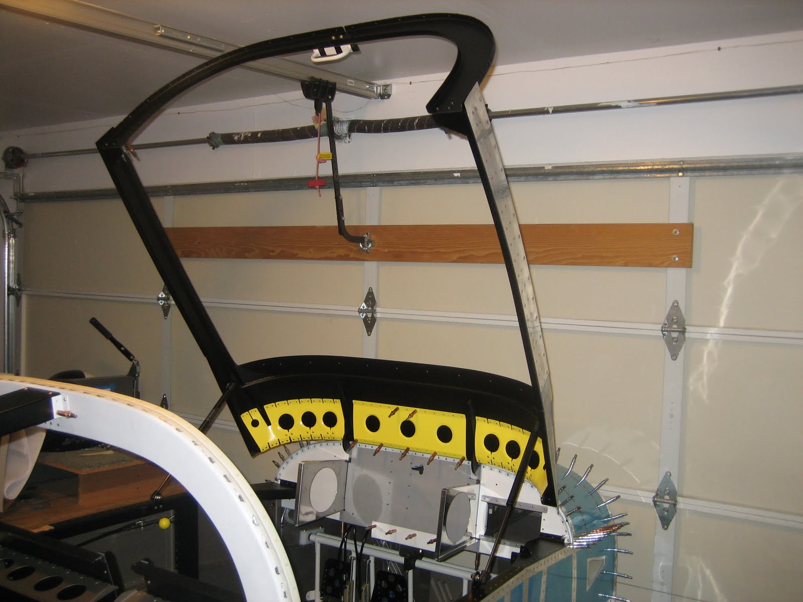 Chad and Bekah's RV7 Wrapping up on the Canopy