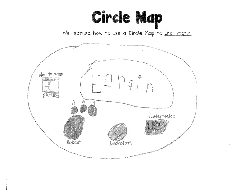 my crazy life in kindergarten Anchor Charts and Circle Maps